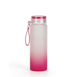 16oz Colorful Frosted Glass Bottle