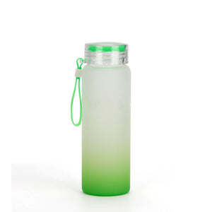 16oz Colorful Frosted Glass Bottle