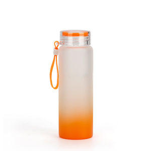 16oz Colorful Frosted Glass Bottle